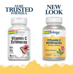 SOLARAY Vitamin C & Echinacea Root capsules ready for daily wellness routine.