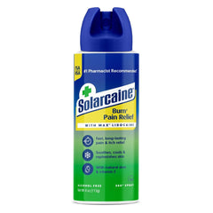 Solarcaine Aloe Spray en bote de 4oz para alivio rápido de quemaduras