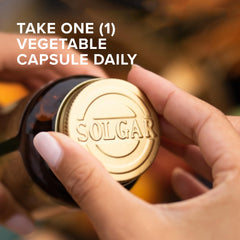 Solgar B-Complex 50 label showing gluten-free and non-GMO ingredients.
