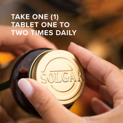 Solgar Biotin 300mcg tablet close-up—tiny, evenly shaped tablets for daily wellness.