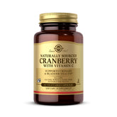 Solgar Cranberry with Vitamin C bottle, easy daily urinary health support