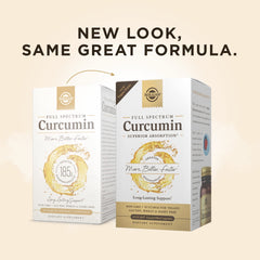 Solgar Curcumin softgels closeup highlighting enhanced absorption benefits