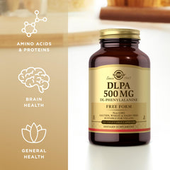 Solgar DLPA bottle on kitchen counter for easy daily supplementation.