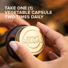 Solgar DLPA 500 mg label close-up highlighting gluten-free formulation.