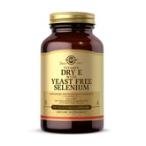 Solgar dry vitamin E with selenium bottle supporting antioxidant routine