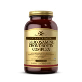 Solgar bottle front view shows the Extra Strength Glucosamine Chondroitin Complex for joint support