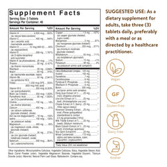 Solgar Female Multiple tablets close-up showing natural water-based coating for easy swallowing.