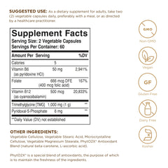 Solgar Homocysteine Modulators capsules in hand for easy daily intake