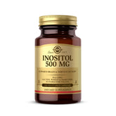 Solgar Inositol 500 mg bottle label highlighting vegan-friendly cellular support