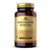 Solgar Magnesium Citrate bottle front highlights a highly absorbable tablet for daily energy