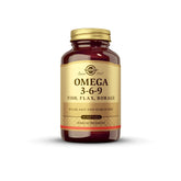 Solgar Omega 3-6-9 softgels bottle for daily joint and skin support.