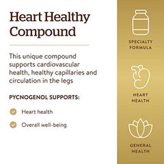 Solgar Pycnogenol 100 mg label highlights vegan and gluten-free suitability