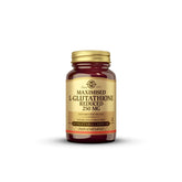 Solgar Reduced L-Glutathione 250 mg bottle front view for daily supplement routine