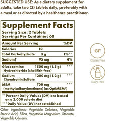 Solgar label on bottle emphasizes gluten-free and dairy-free formulation