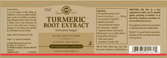 Solgar capsules showing uniform golden color signaling quality turmeric extract.