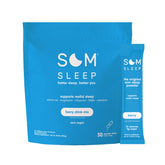 Som Sleep jar shows the nighttime powder for smoother sleep.