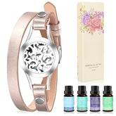 SOMORA diffuser bracelet gift set shown with packaging for on-the-go aromatherapy.
