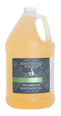 Soothing Touch Nut Free Oil bottle, unscented moisturizer for face and body.