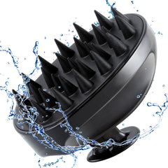 Sosoon scalp massager brush in shower for gentle cleansing and relaxing scalp massage.