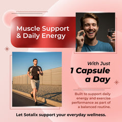 Sotalix 8-in-1 formula capsule ready for daily training use.