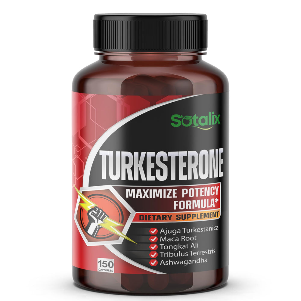 Sotalix Ultra Turkesterone bottle promoting daily energy support.