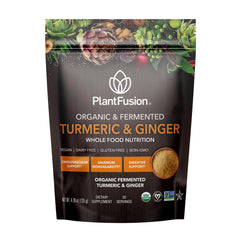 SOTRU PlantFusion bottle with turmeric and ginger, ideal daily wellness ritual.