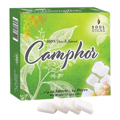 Soul Sticks camphor blocks in 450g packaging for a serene space
