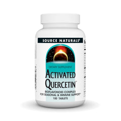 Source Naturals Activated Quercetin bottle front, signaling seasonal and immune support