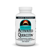 Source Naturals Activated Quercetin bottle with label highlighting seasonal support