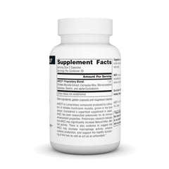 Close-up of AHCC label highlighting the 500 mg option.