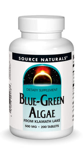 Source Naturals blue-green algae bottle for daily use