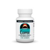 Source Naturals Copper tablets in bottle for daily energy and immune support