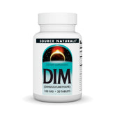 Source Naturals DIM 100 mg, tabletas para uso diario con comidas.