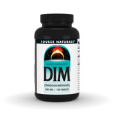 Source Naturals DIM 200mg bottle on shelf for daily use.