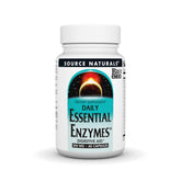 Source Naturals Essential Enzymes bottle label for quality and ingredients