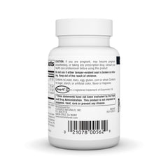 Fuente Naturals etiqueta detallada en frasco, revisión rápida de ingredientes y porciones.