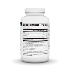 Close up of Source Naturals FOS 1000 mg tablets for daily dosing