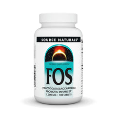Source Naturals FOS bottle with easy daily prebiotic support.