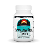 Fuente Naturals fosfatidilserina, frasco para dosis diarias, facilita la rutina de cuidado mental.