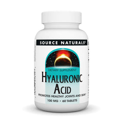 Source Naturals Hyaluronic Acid tablets, smooth joint support for daily vitality.