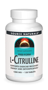 Source Naturals L-Citrulline 1000mg bottle on a clean counter ready for daily use.
