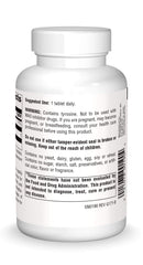 Source Naturals L-Tyrosine bottle front label highlighting daily focus.