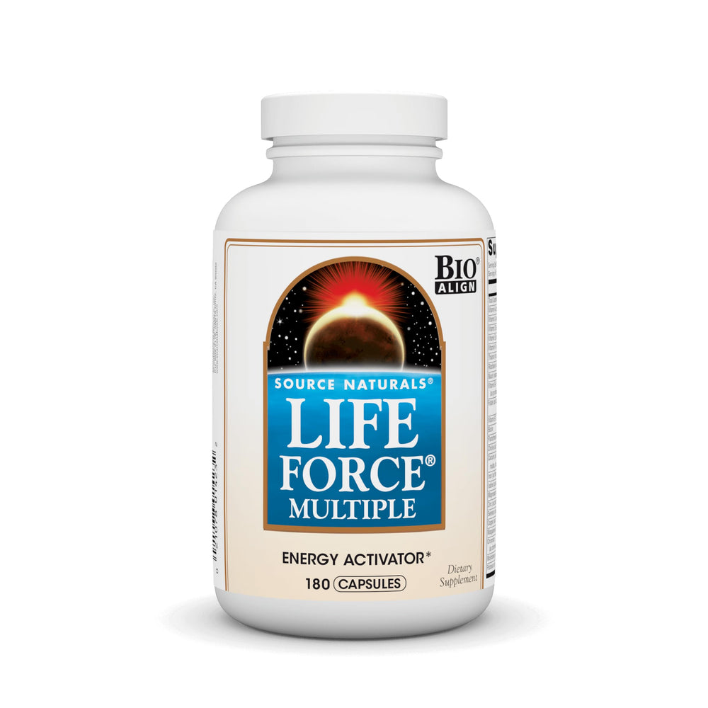 Source Naturals Life Force bottle front view highlighting energy support and daily wellness