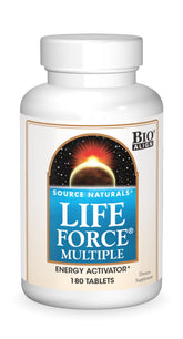 Source Naturals Life Force multivitamin bottle top view showing comprehensive daily nutrition.