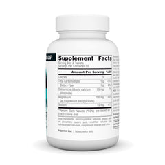 Source Naturals magnesium glycinate bottle resting on a clean counter for easy daily routine