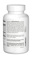 Source Naturals Magnesium Malate 625mg label closeup with dosage and malic acid blend.