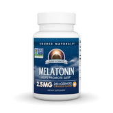 Source Naturals melatonin orange lozenge bottle front view for night-time use