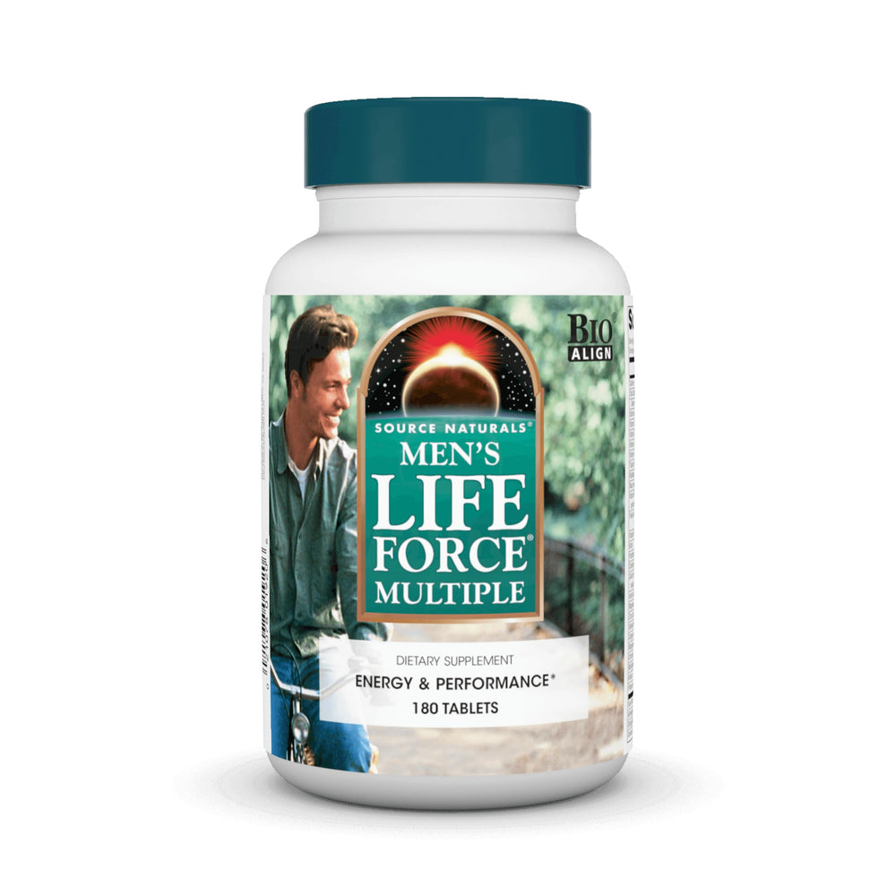 Source Naturals Men's Life Force bottle front for daily energy support