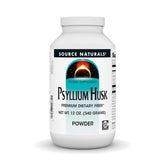 Source Naturals psyllium husk powder bottle shows a high-fiber, low-calorie option.