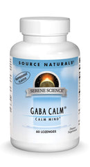 Source Naturals Serene Science GABA Calm peppermint lozenge bottle for on-the-go calming benefits